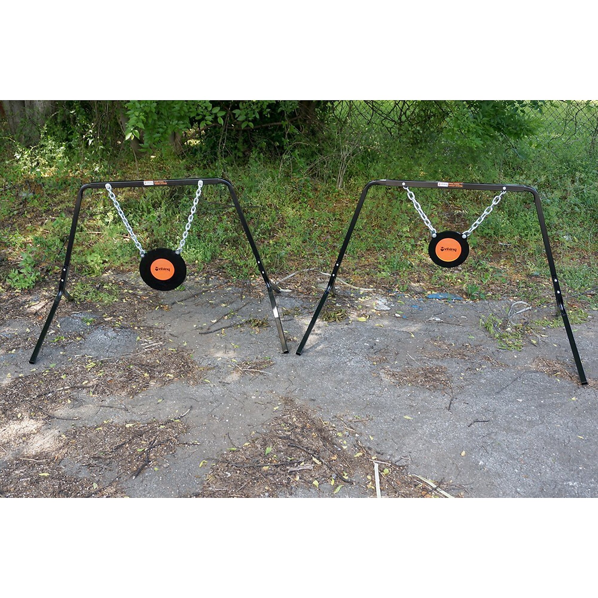 Viking Steel Gong Target Combo - 8in. & 10in., Orange, Model# VKS-VGT810